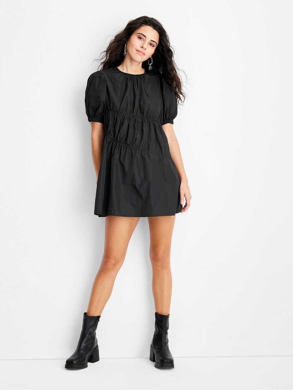 Future Collective Gabriella Karefa Johnson puff sleeve mini dress size med NWOT